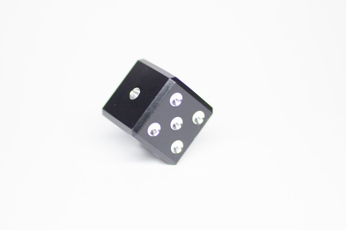 1 D6 - Onyx - Gemstone Collection - Dice sold individually - GRAVITY DICE
