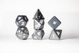 Metal Polyhedral RPG Dice Set - Cloudy Quartz - Gemstone Collection - GRAVITY DICE