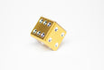 1 D6 - Gold Topaz - Gemstone Collection - Dice sold individually - GRAVITY DICE