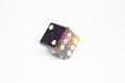 1 D6 - Onyx Splash - Gemstone Collection - Dice sold individually - GRAVITY DICE
