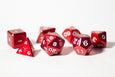 Metal Polyhedral RPG Dice Set - Ruby - Gemstone Collection - GRAVITY DICE