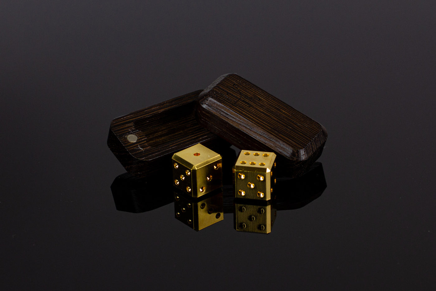 14K Gold Dice - Select Your Dice & Case - GRAVITY DICE