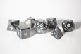 Metal Polyhedral RPG Dice Set - Cloudy Quartz - Gemstone Collection - GRAVITY DICE