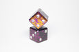 1 D6 - Onyx Splash - Gemstone Collection - Dice sold individually - GRAVITY DICE