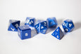 Metal Polyhedral RPG Dice Set - Sapphire - Gemstone Collection - GRAVITY DICE
